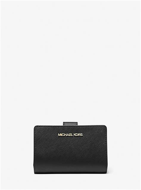 michael kors cross grain leather wallet|Michael Kors bifold wallet women's.